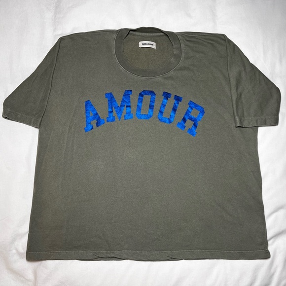 Zadig&Voltaire Portland Amour Khaki Sweatshirt XS - Picture 4 of 8
